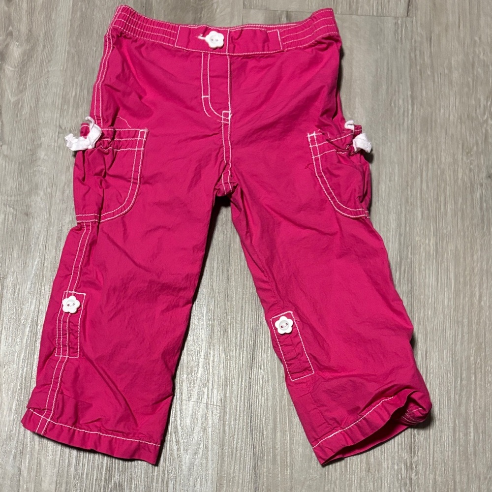Please Mum Kids Pink Cargo Pants